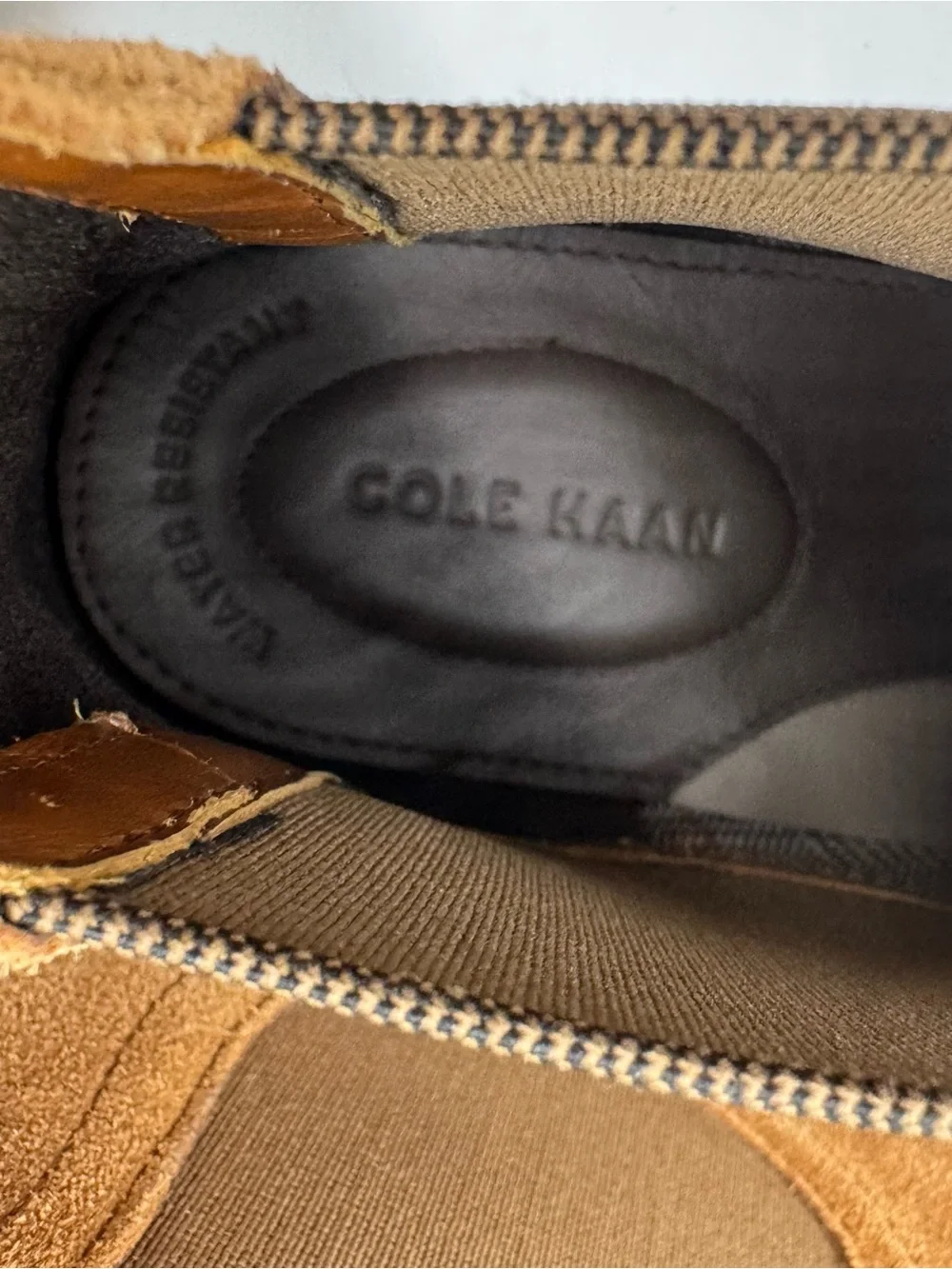 Cole Haan Men's Tan Suede Chukka Chelsea Boots